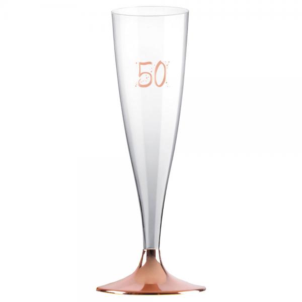 50-rs Champagneglas Genanvendeligt Rosaguld