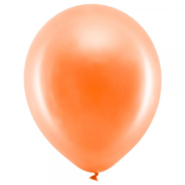 Rainbow Sm Latexballoner Metallic Orange