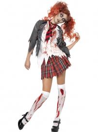 Zombie Skolepige Kostume