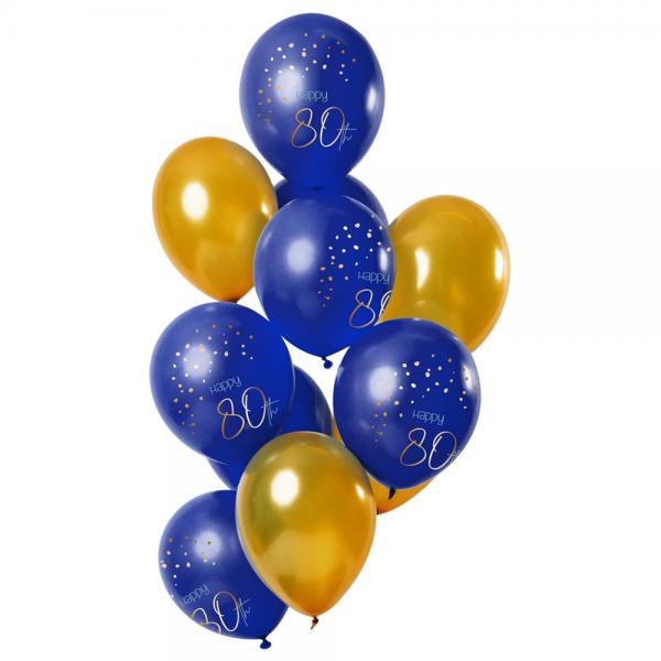 Happy 80th Balloner Mrkebl & Guld
