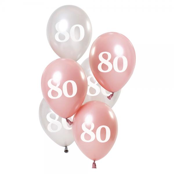 80-rs Balloner Pink & Slv