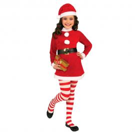 Nissepige Kostume Santa Girl Børn 7-9 år