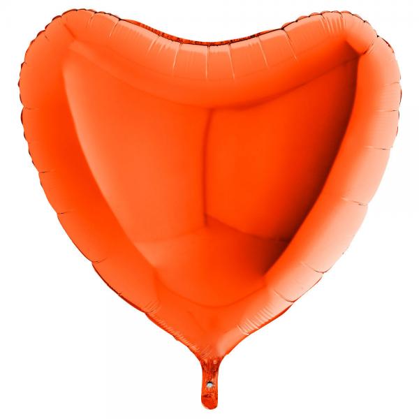 Folieballon Heart Orange XL