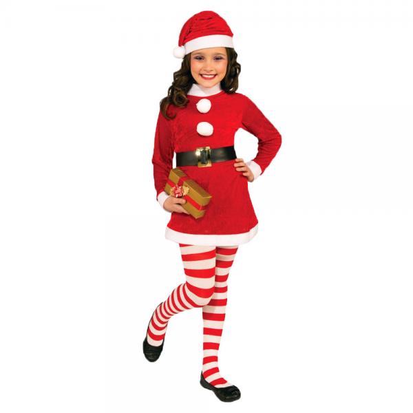 Nissepige Kostume Santa Girl Brn 7-9 r