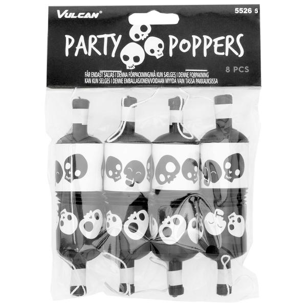 Party Poppers Ddningehoveder 8-pak