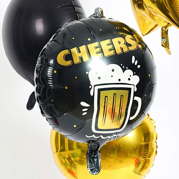 Folieballon Rund Cheers