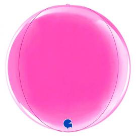 Globe Folieballon Fuchsia