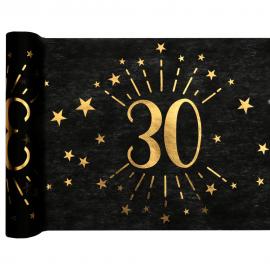Bordløber 30 År Birthday Party Guld