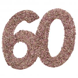 Glitterkonfetti 60 År Rosaguld