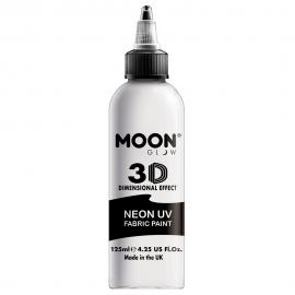 Moon Glow Neon UV Tekstilfarve Hvid 125 ml