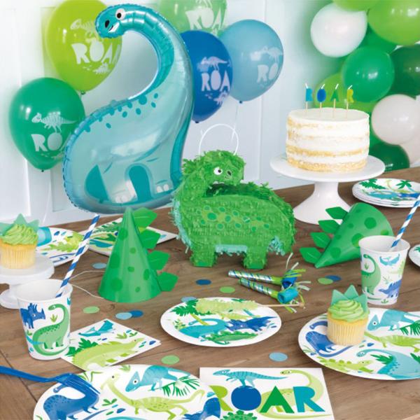 Dinosaur Folieballon Happy Birthday Grn & Bl