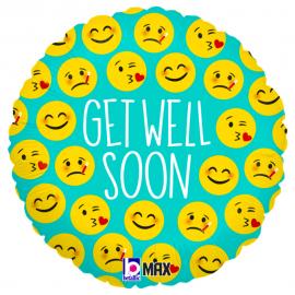 Get Well Soon Emoji Folieballon