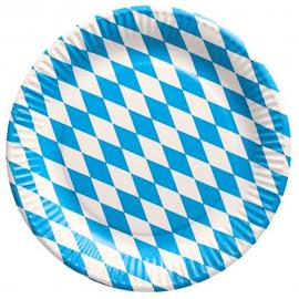 Oktoberfest Tallerkener Bayern Blå 50-pak