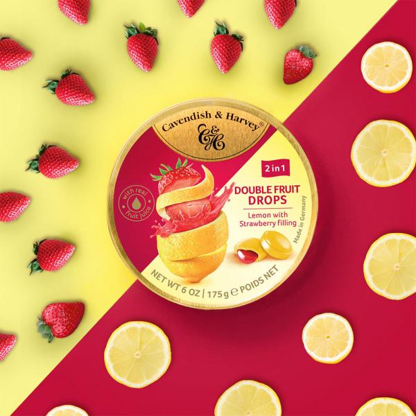 Lemon & Strawberry Drops 175g