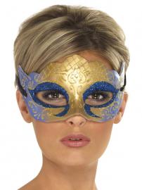 Venetiansk Guldmaske med Glitter
