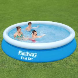 Bestway Oppustelig Pool med Filter Fast Sæt Blå 3 m
