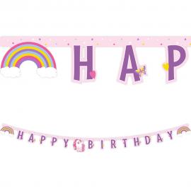 Unicorn Rainbow Happy Birthday Guirlande