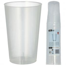 Plastglas Genanvendelige 30cl 25-pak