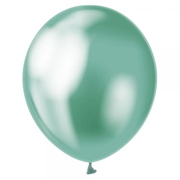 Latexballoner Chrome Mintgrn Platinum
