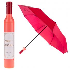 Sammenklappelig Paraply Roséflaske