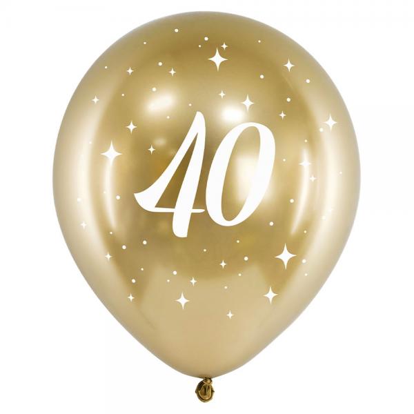 40-rs Balloner Guld