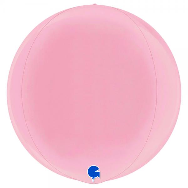 Stor Globe Folieballon Pastel Pink