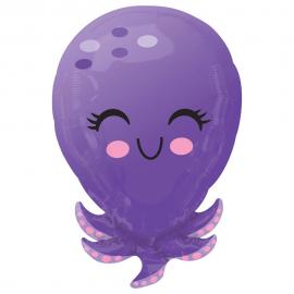 Blæksprutte Folieballon