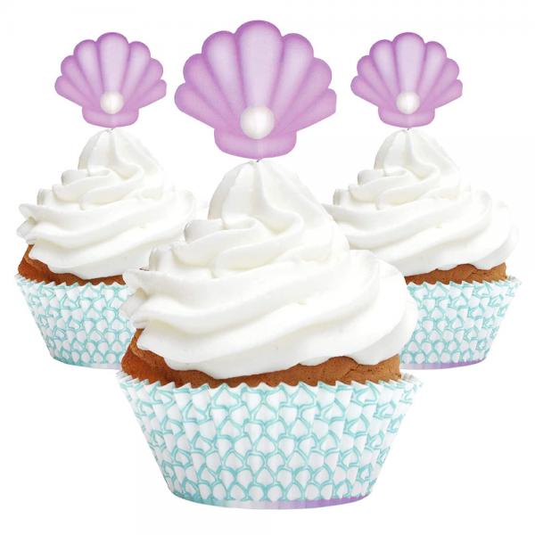 Muffinforme & Toppers Mermaid