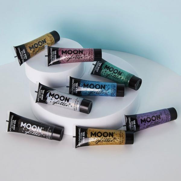 Moon Glitter Holografisk Glitter Hrgel