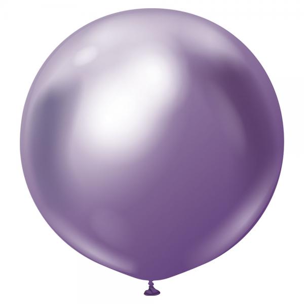 Lilla Kmpestor Chrome Latexballoner 2-pak