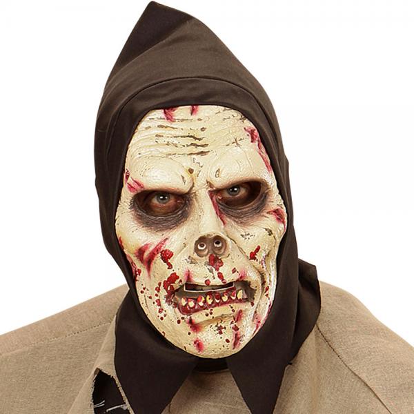 Mrk Zombiemaske med Htte Brn