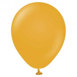Sennepsgule Miniballoner Mustard 100-pak