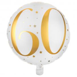 60 År Folieballon Stjerner