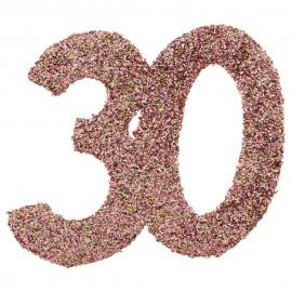 Glitterkonfetti 30 År Rosaguld
