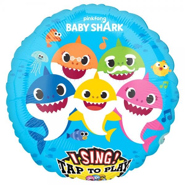 Baby Shark Ballon med Musik