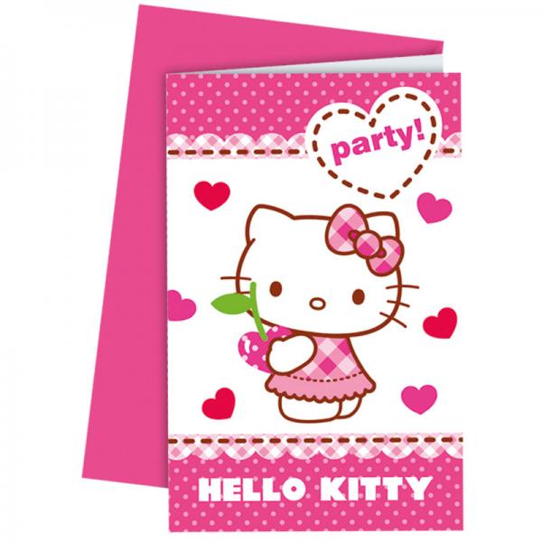 Hello Kitty Invitationskort