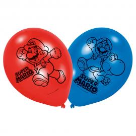 Super Mario Balloner Røde & Blå