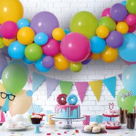 DIY Ballonguirlande Farverig