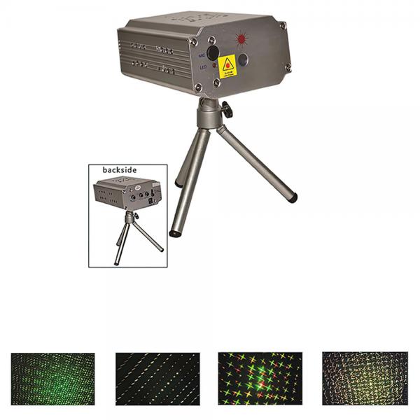 Mini Laserlampe Blinkende Rd/Grn