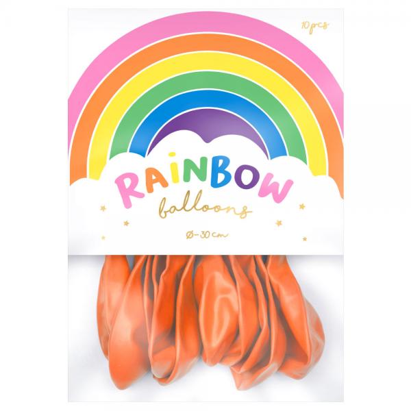 Rainbow Latexballoner Pastel Orange