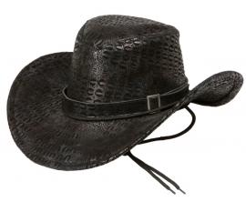 Sort Cowboyhat