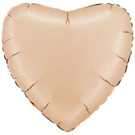 Folieballon Hjerte Satin Nude