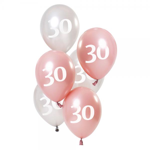 30-rs Balloner Pink & Slv
