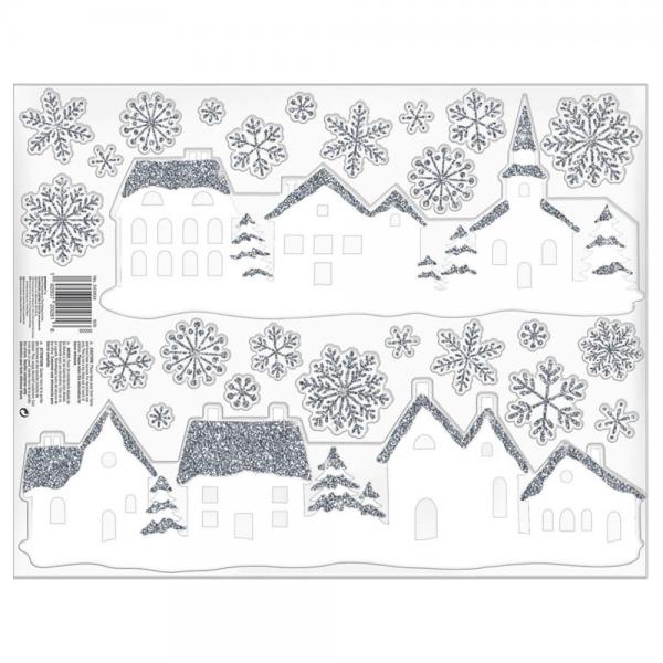 Vinduesstickers Winter Village