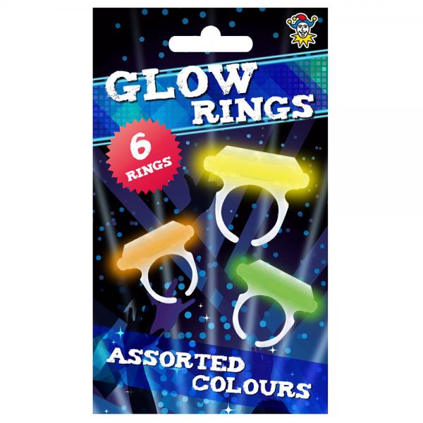 Glowstick Ringe 6-pak