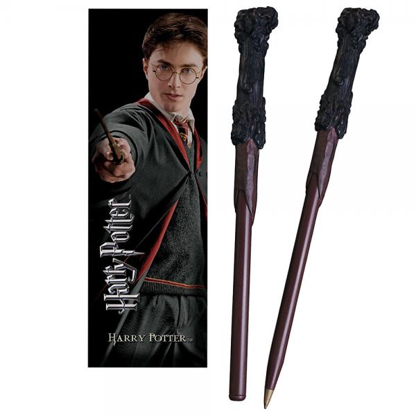 Harry Potter Tryllestav Pen & Bogmrke