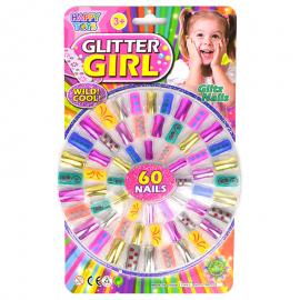 Glitter Girl Kunstige Negle Børn