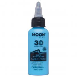 Moon Glow Selvlysende Tekstilfarve Blå 30 ml