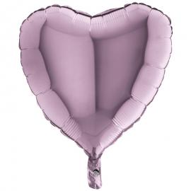 Folieballon Hjerte Lyslilla