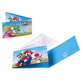 Super Mario Invitationskort